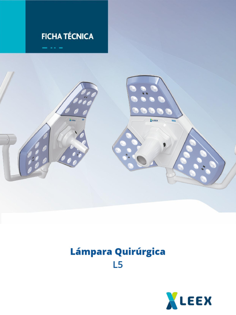 Ficha+Lámpara+Quirúrgica+L5 Leex DK.L5.S001 | PDF | Diodo emisor de luz
