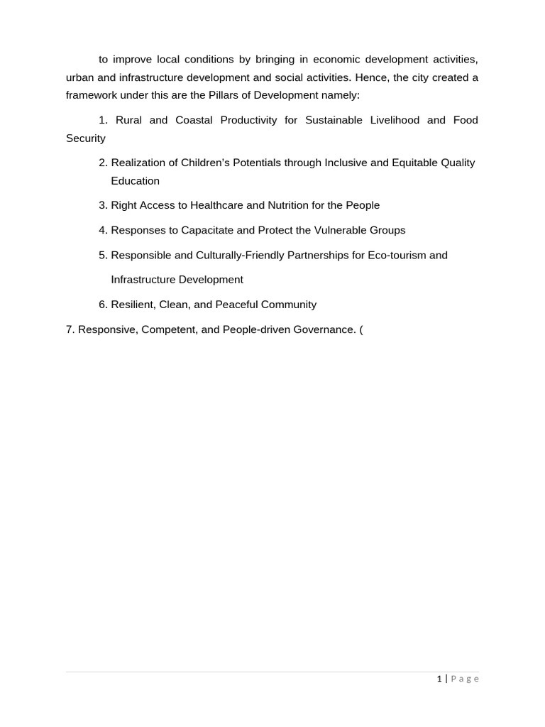 Local Development Framework for Sustainability | PDF