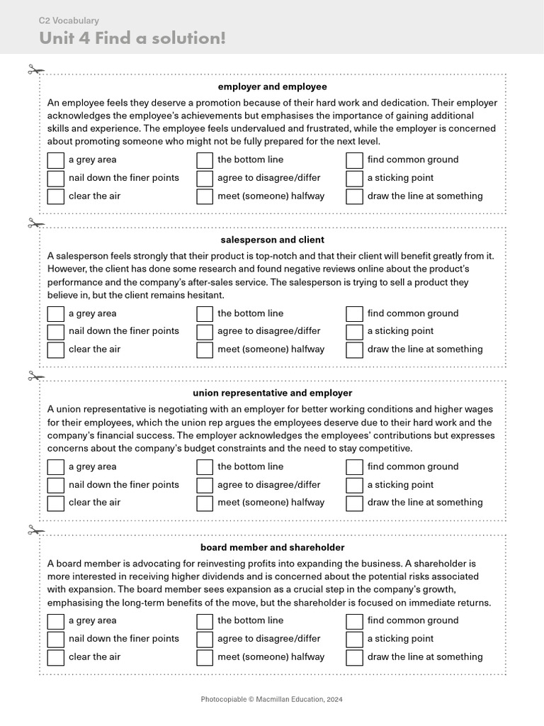 RF - C2 - CA - U4 - Find A Solution | PDF | Employment | Business