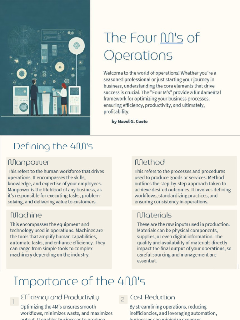 1.-Introduction-to-4Ms | PDF