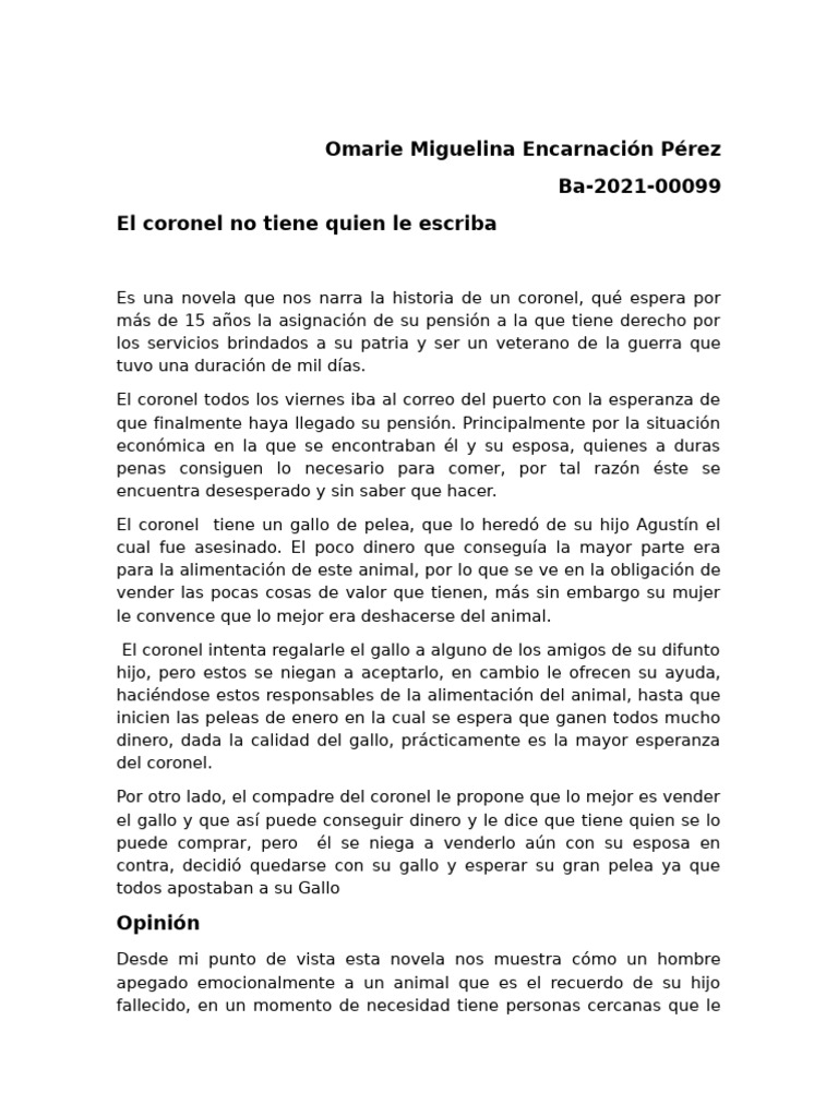 El Coronel | PDF