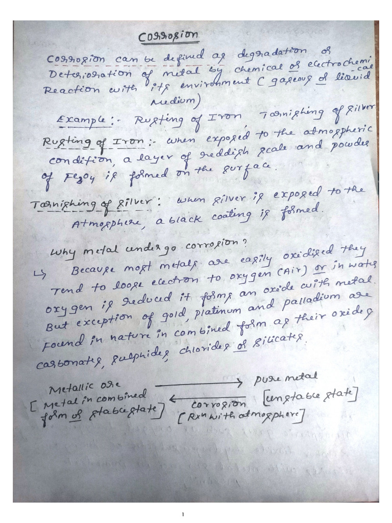 Corrosion Notes | PDF