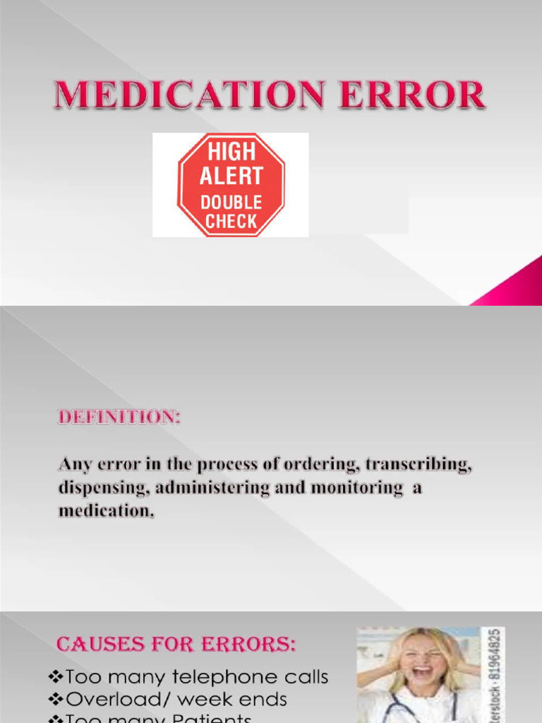 Medication Errors LECTURE 5 | PDF | Midazolam | Medical Error