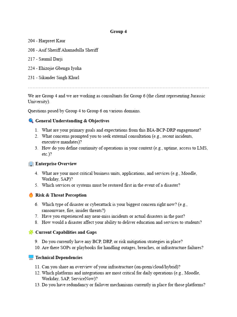 Group 4 Questions To Group 6 Pdf