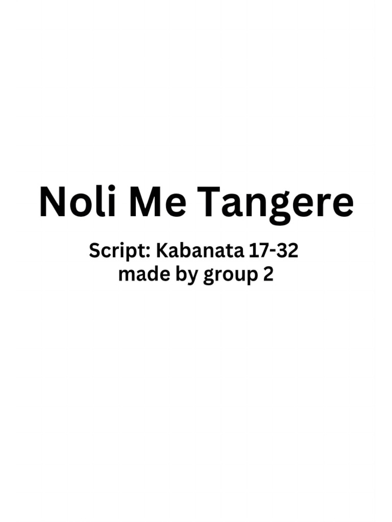 Noli Script K17 32 | PDF