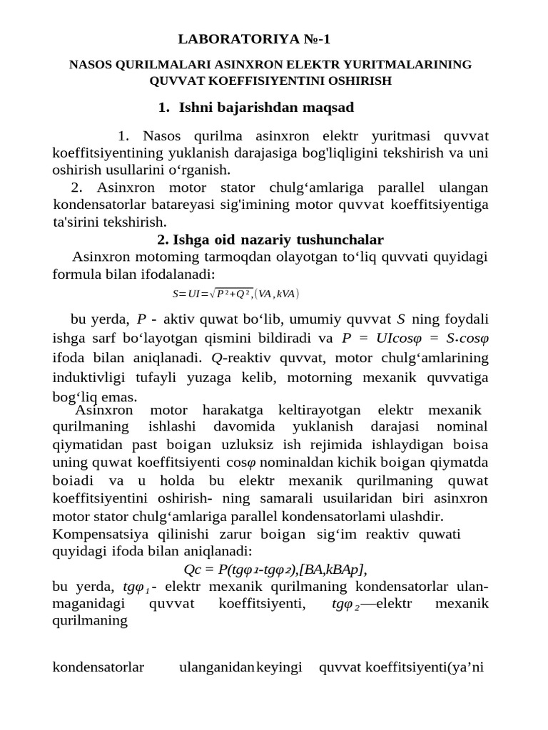 Laboratoriya 1 | PDF