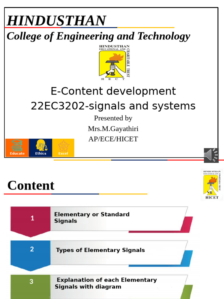 SS Basic Signals | PDF
