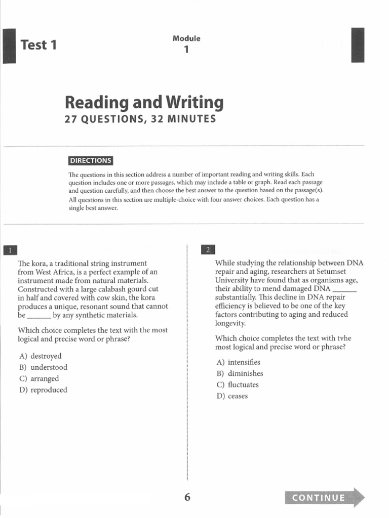 TM Practice Test 1 Verbal Module 1 | PDF | Sea Level Rise | Sea