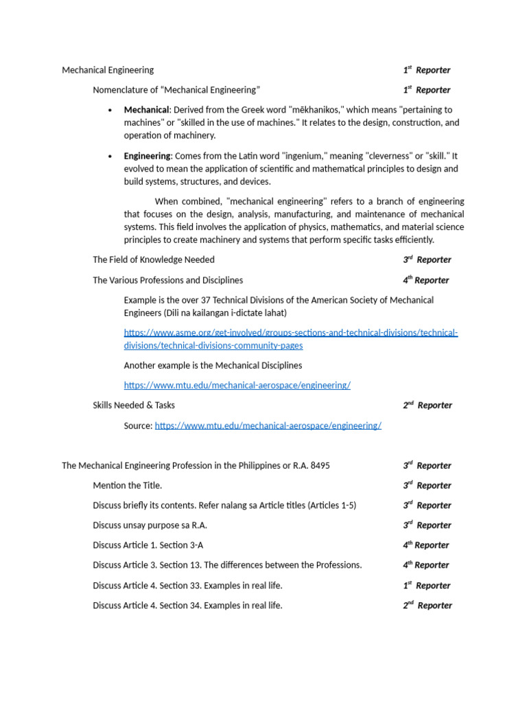 MECHANICAL ENGINEERING REPORT PDF visual data 4
