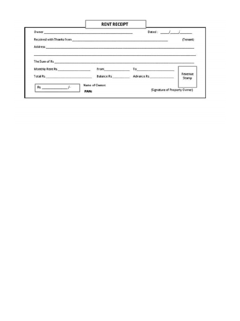 Rent Slip Pan | PDF