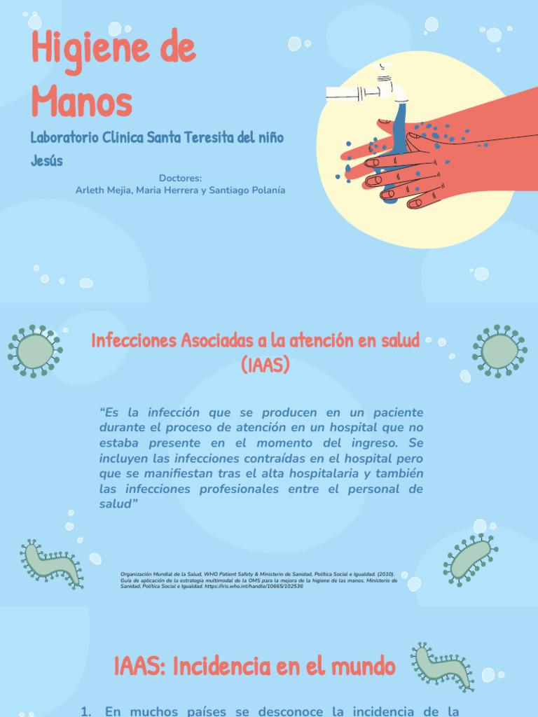 Higiene de Manos | PDF | Lavado de manos | Higiene