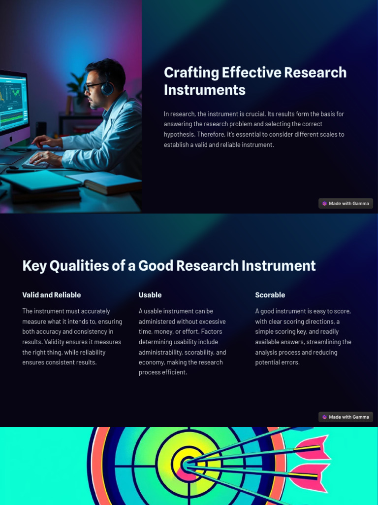 Crafting Effective Research Instruments | PDF | Validity (Statistics ...