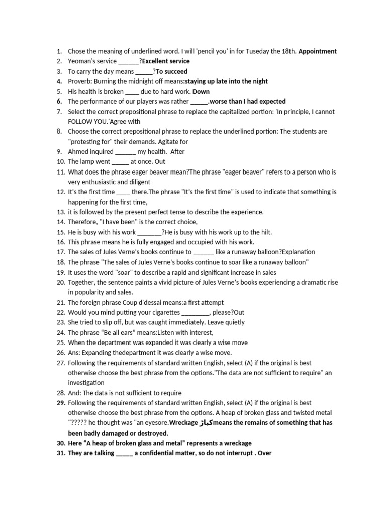 Phrasal Verbs and Their Meanings | PDF | Phrase | Semantic Units