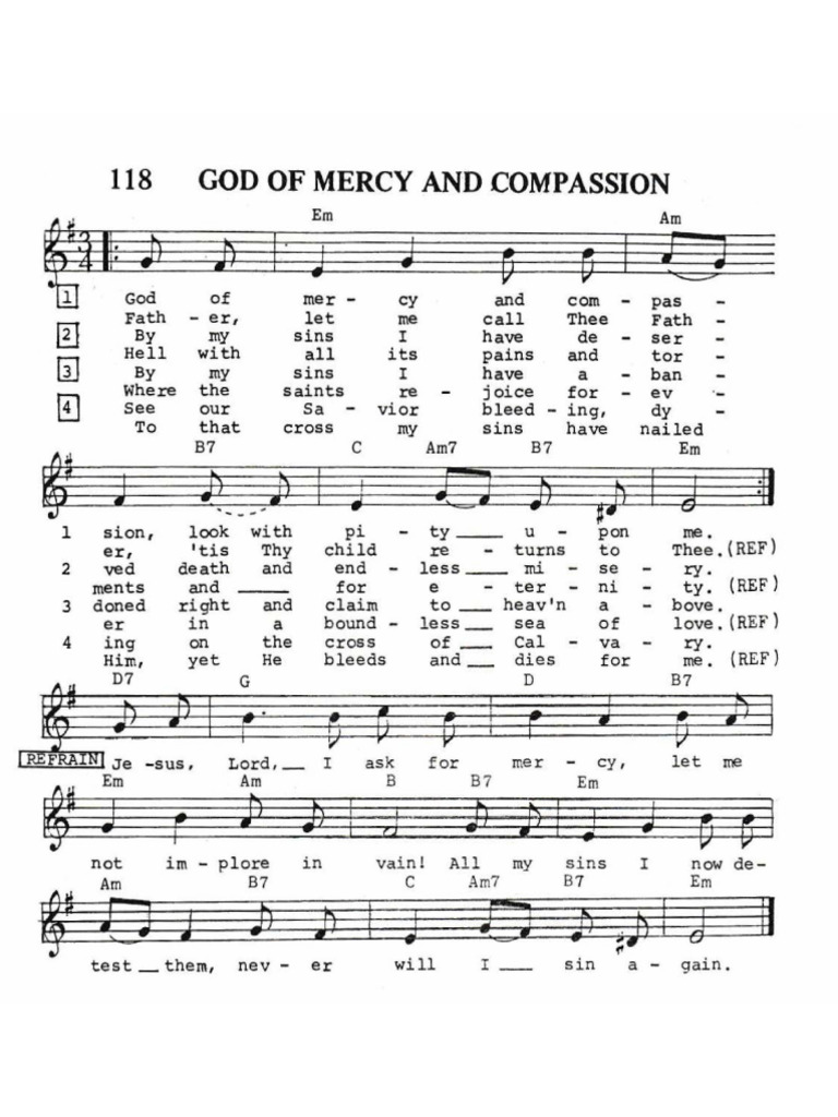 GodOfMercyAndCompassion TraditionalFrench | PDF