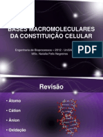 BASES MACROMOLECULARES DA CONSTITUIÇÃO CELULAR - 08 -03