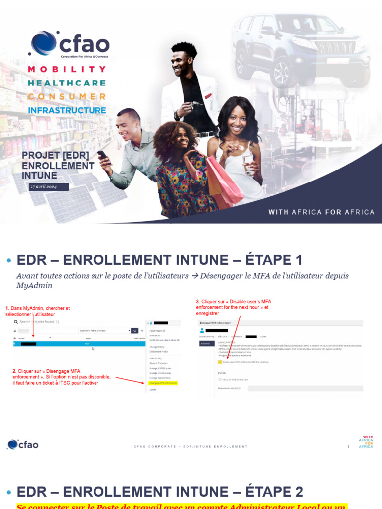 Guide d'Enrôlement Intune EDR | PDF