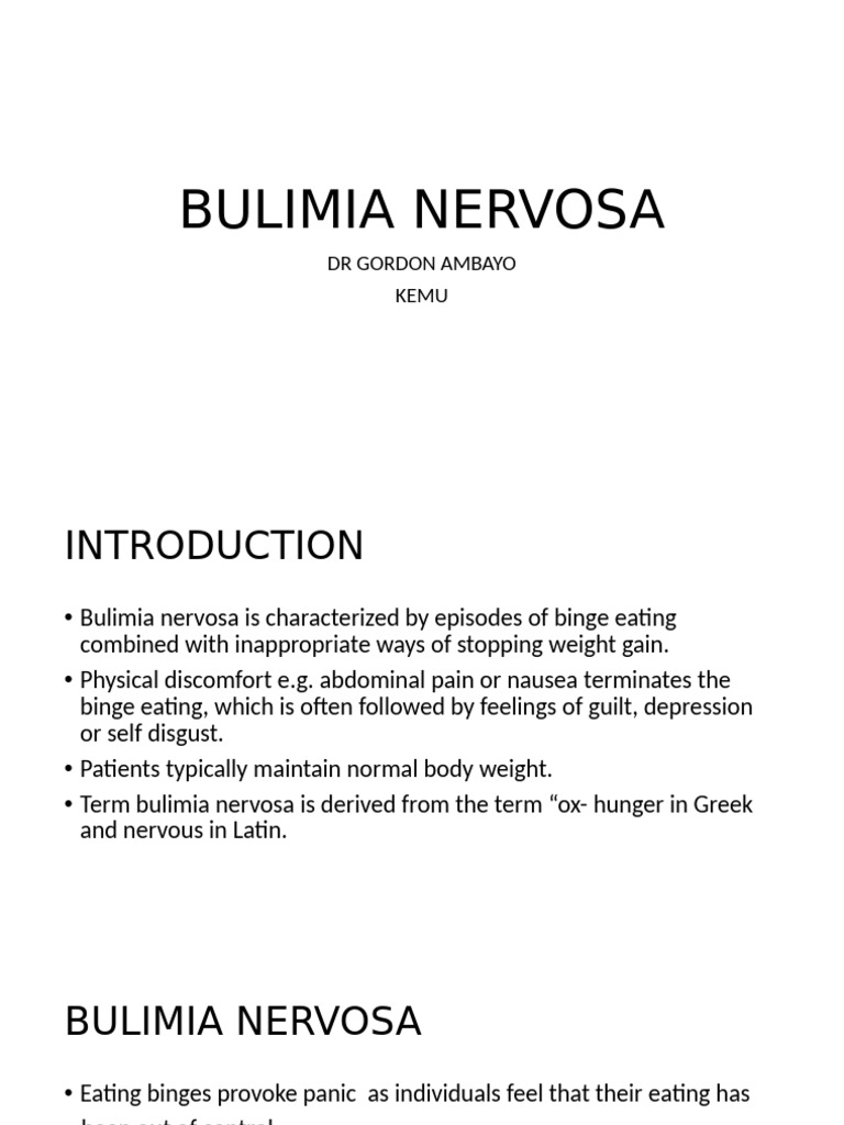 Bulimia Nervosa 2021 June | PDF | Binge Eating Disorder | Bulimia Nervosa