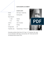 Daftar Riwayat Hidup