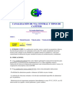 Canalización de Via Central y Tipos de Catéter