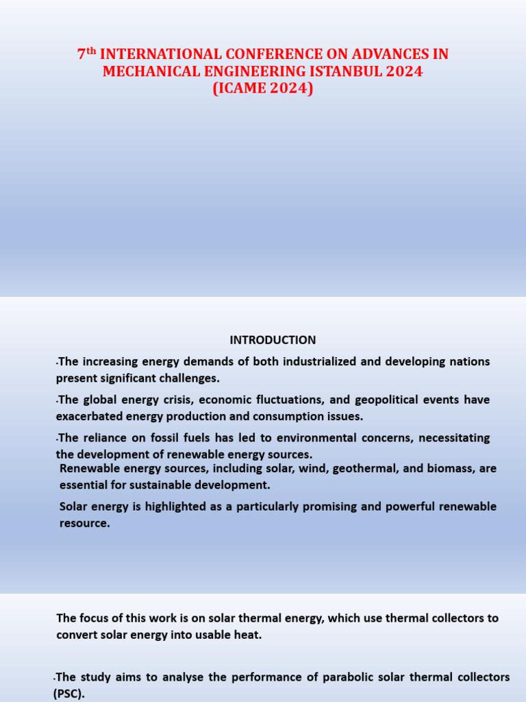 7th INTERNATIONAL CONFERENCE ON ADVANCES IN MECHANICAL ENGINEERING ...