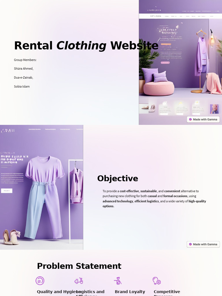 Sustainable Rental Clothing Solutions | PDF | Brand | Marketing