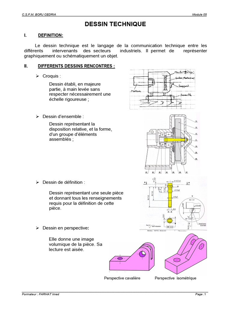 Introduction au dessin technique | PDF | Dessin technique | Dessin
