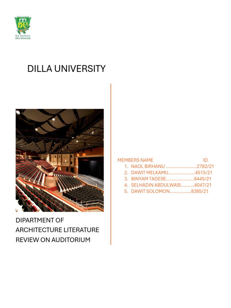 Auditorium Design and Historical Overview | PDF | Waves | Lighting
