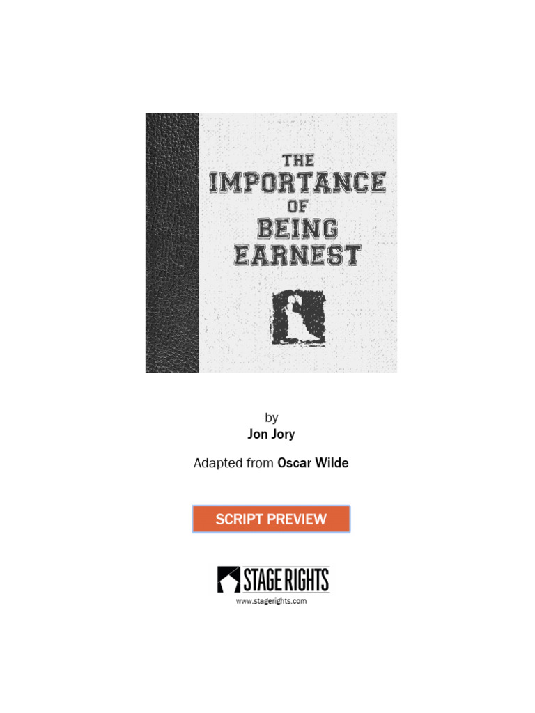 Importance of Being Ernest Preview New | PDF | The Importance Of Being ...