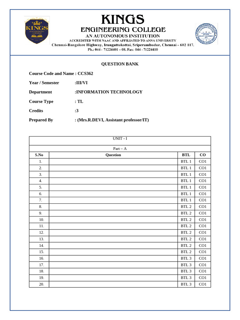QB Format | PDF