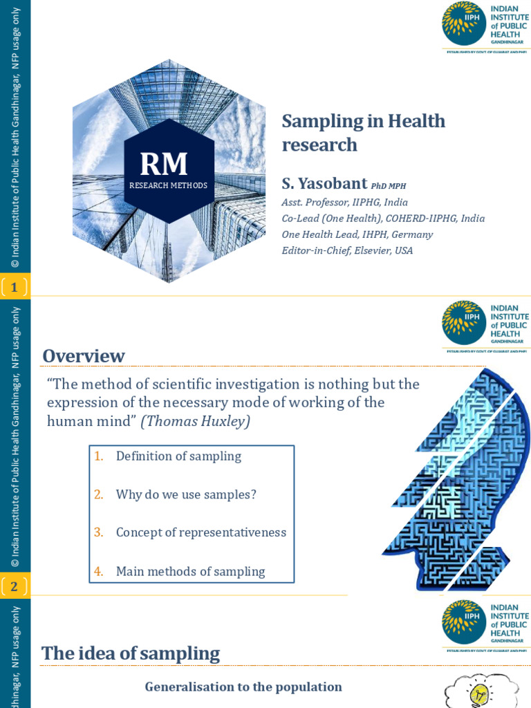 Sampling Methods in Health Research | PDF | Cognitive Science | Observation