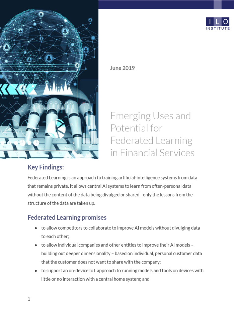 Federated Learning in Finance: Key Insights | PDF | Artificial ...