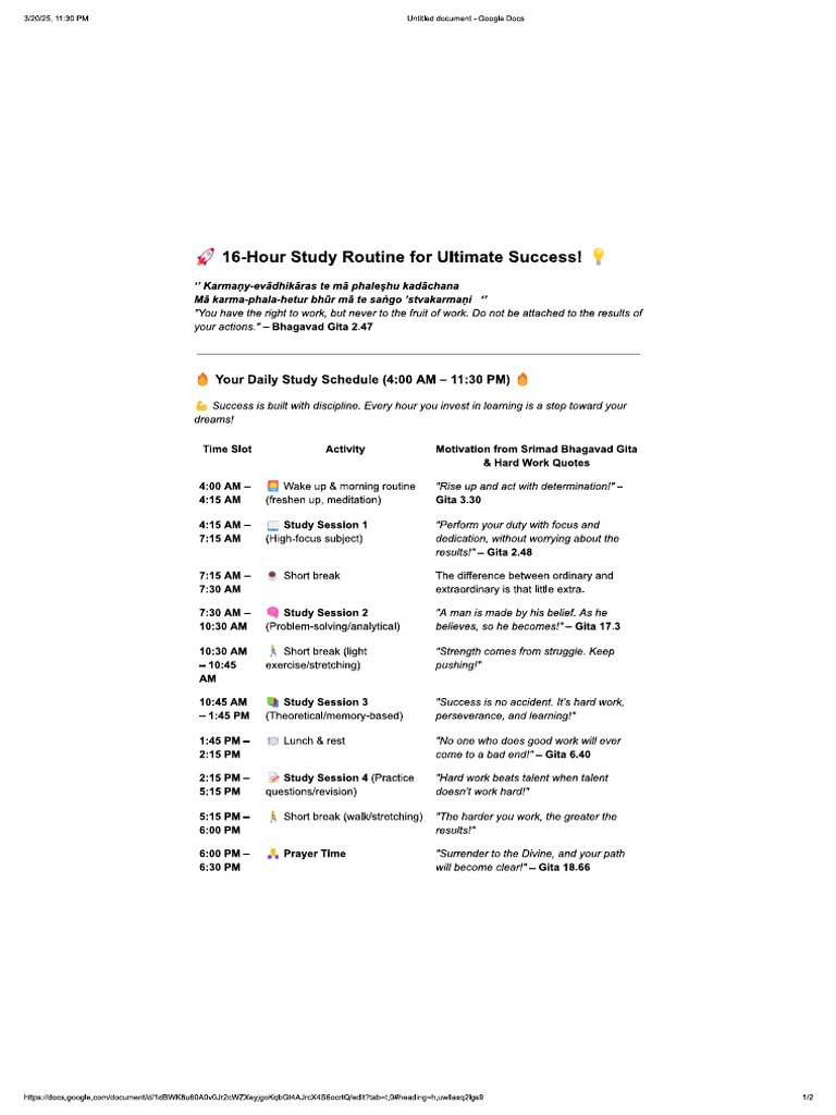 Routine | PDF