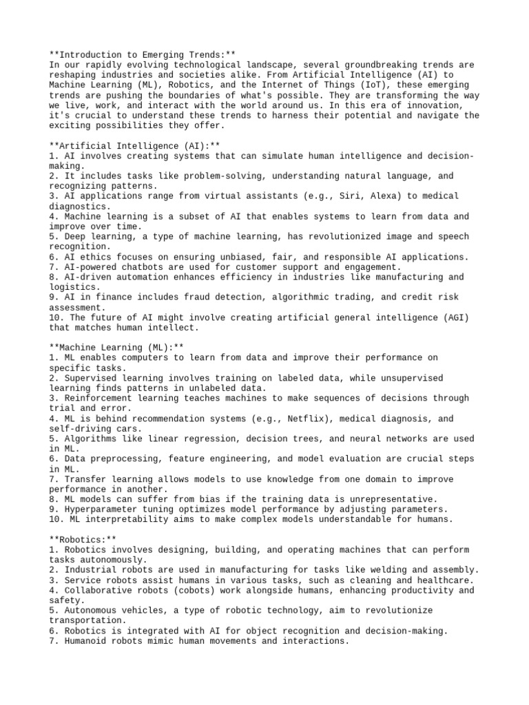 Machine Learning in Emerging Technologies | PDF | Machine Learning ...