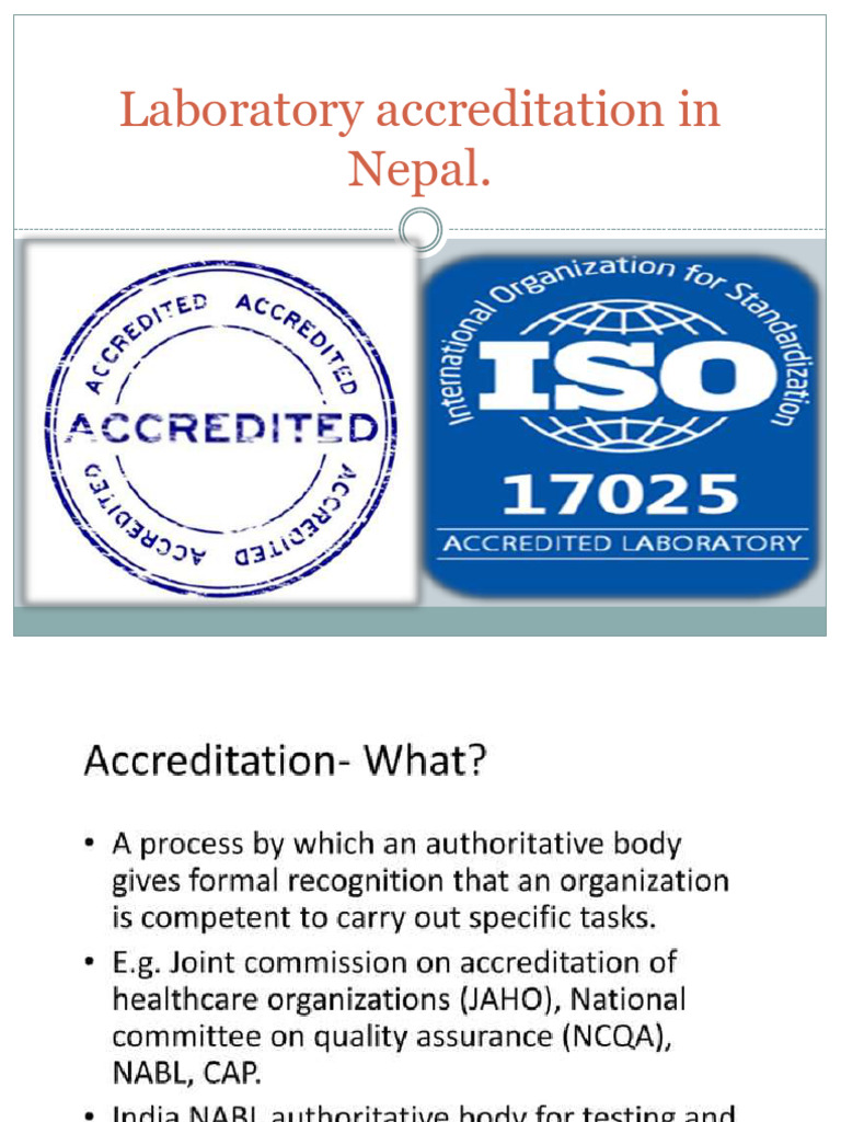 Laboratory Accreditation1 | PDF