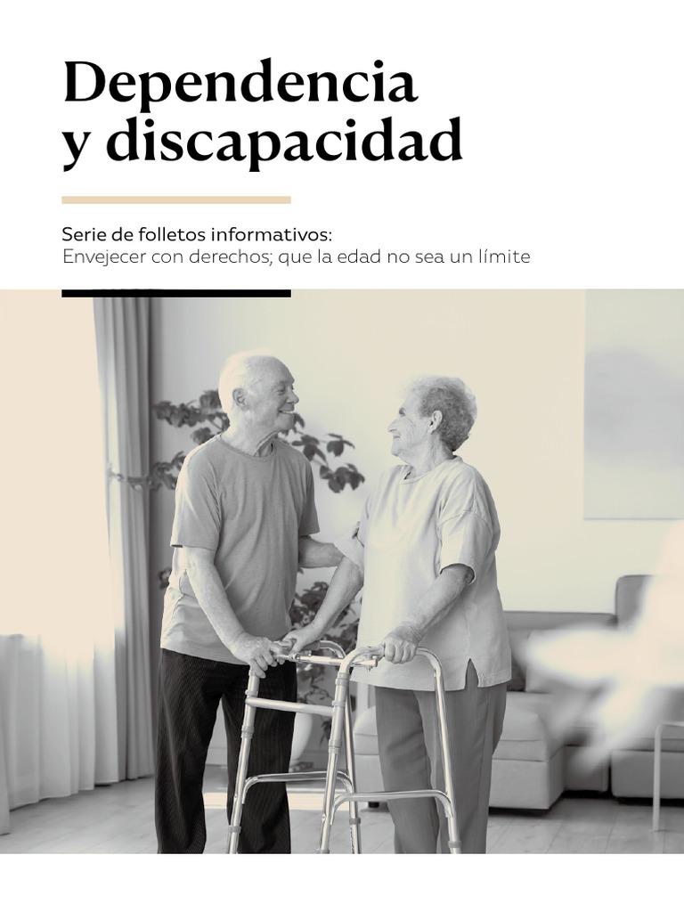 02 Dependencia y Discapacidad | PDF | Invalidez | Politica social