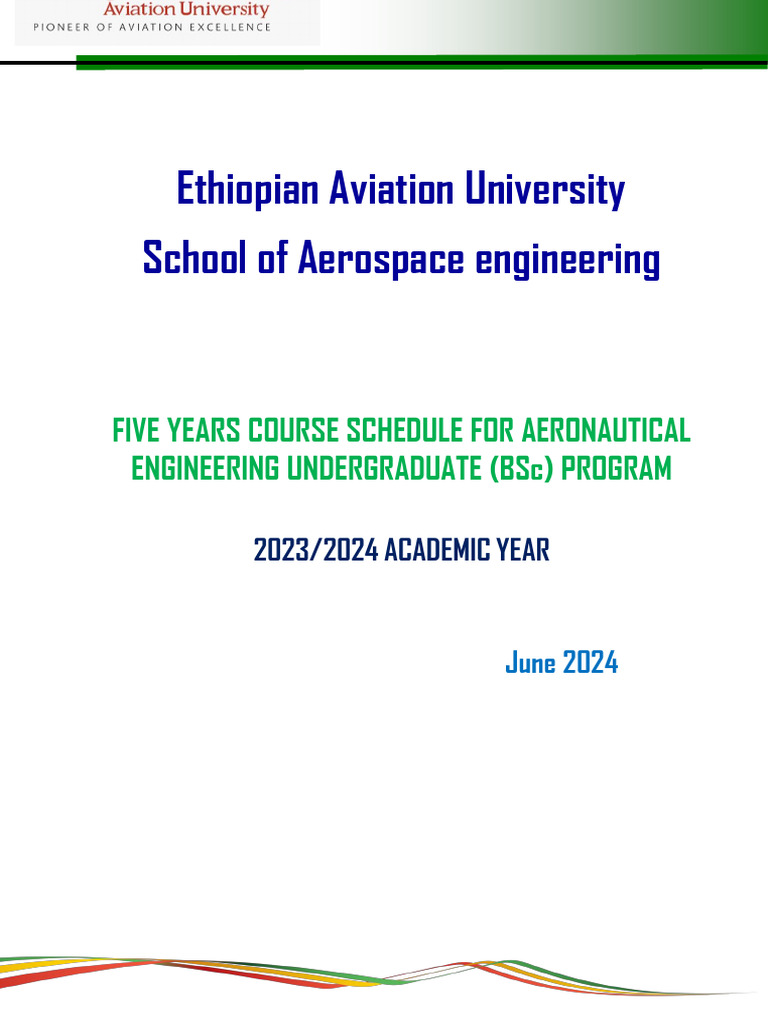 BSc Aeronautical Engineering Curriculum | PDF | Engineering | Aerospace ...