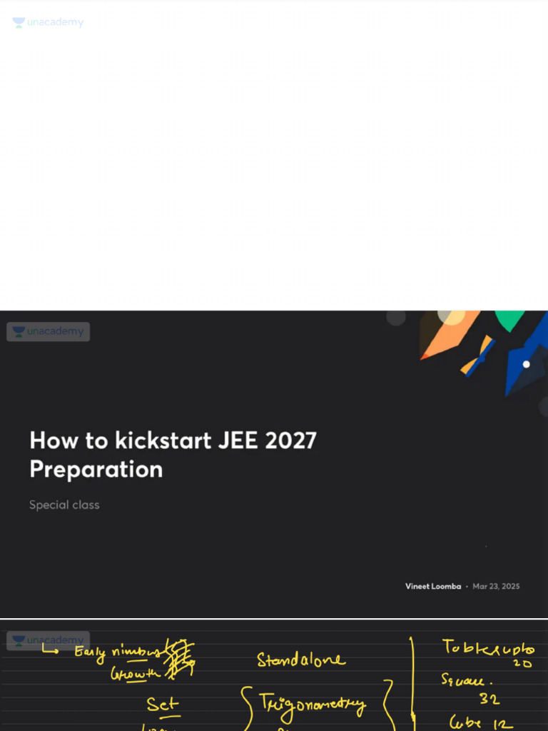 How To Kickstart JEE 2027 Preparation With Anno | PDF