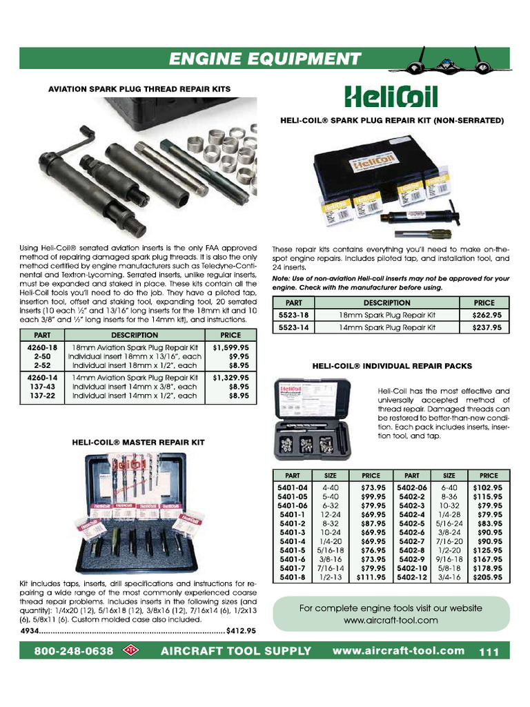 ENGINE EQUIPMENT Tools & Kits | PDF