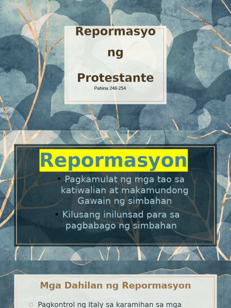 Repormasyon para Sa Student | PDF