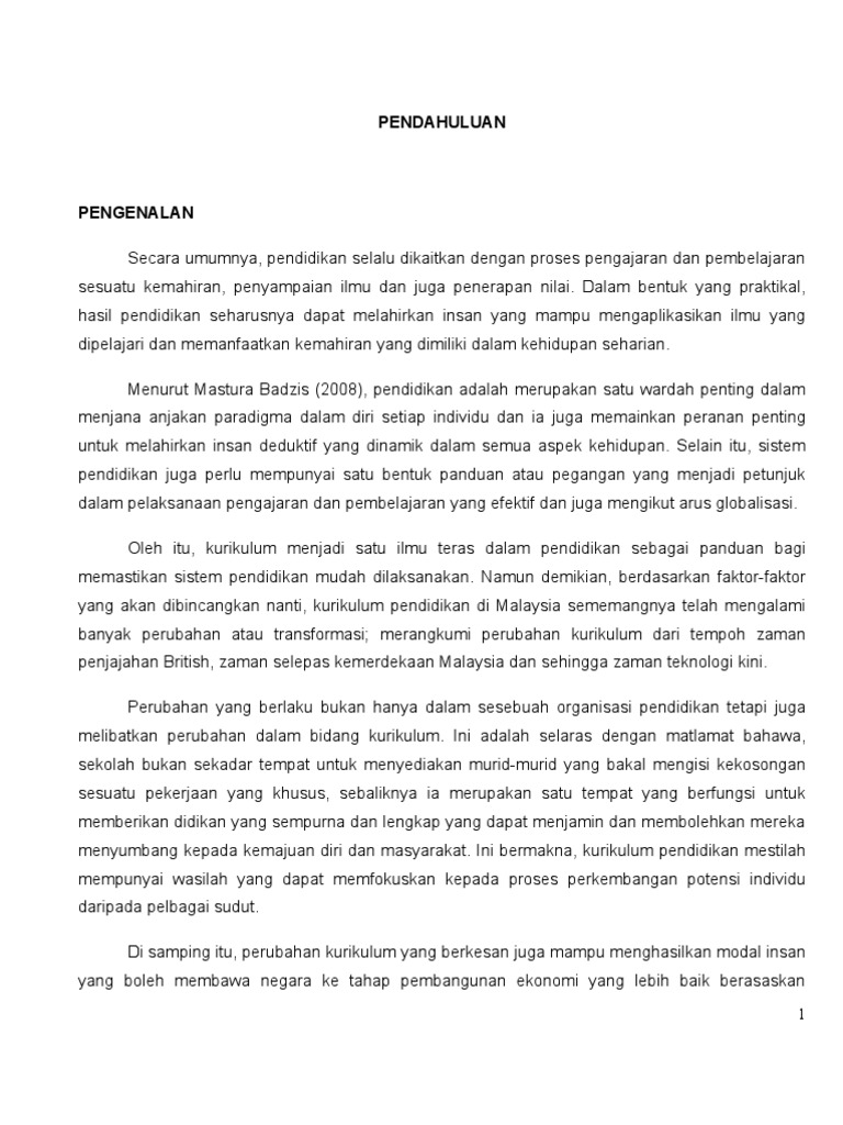 Kronologi Pendidikan Sekolah Di Malaysia