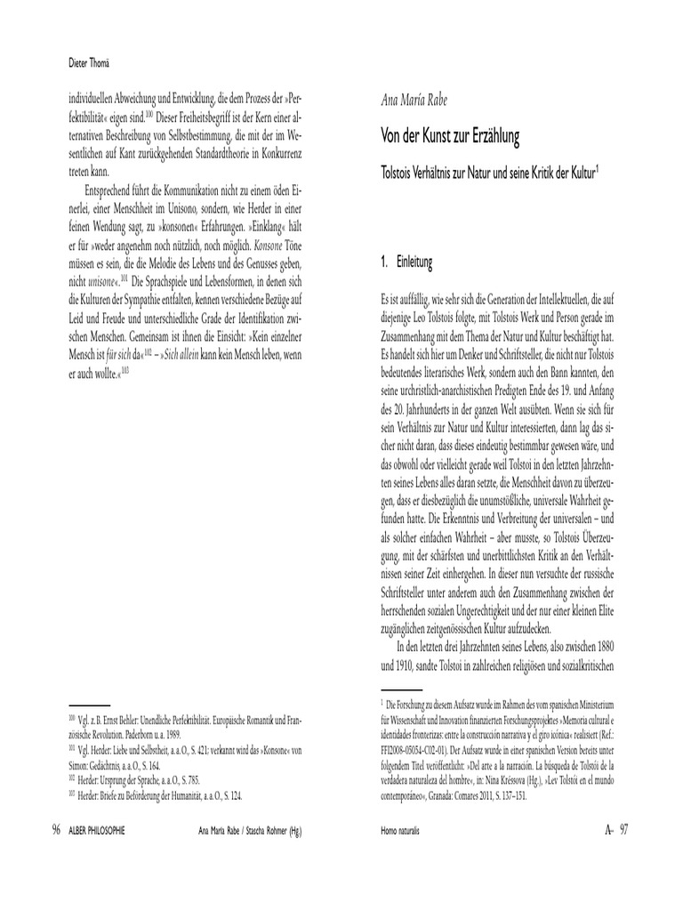 Ana María Rabe, Von Der Kunst Zur Erzählung Tolstois Verhältnis Zur ...