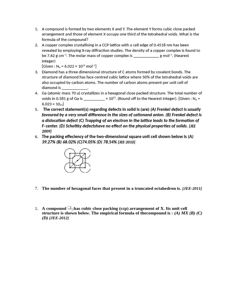 Compound Formation in Elemental Structures | PDF