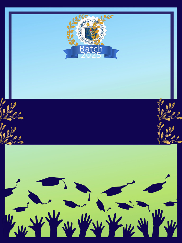 Blue and Orange Modern Graduation Ceremony Program | PDF