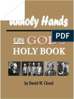 Unholy Hands On Gods Holy Book