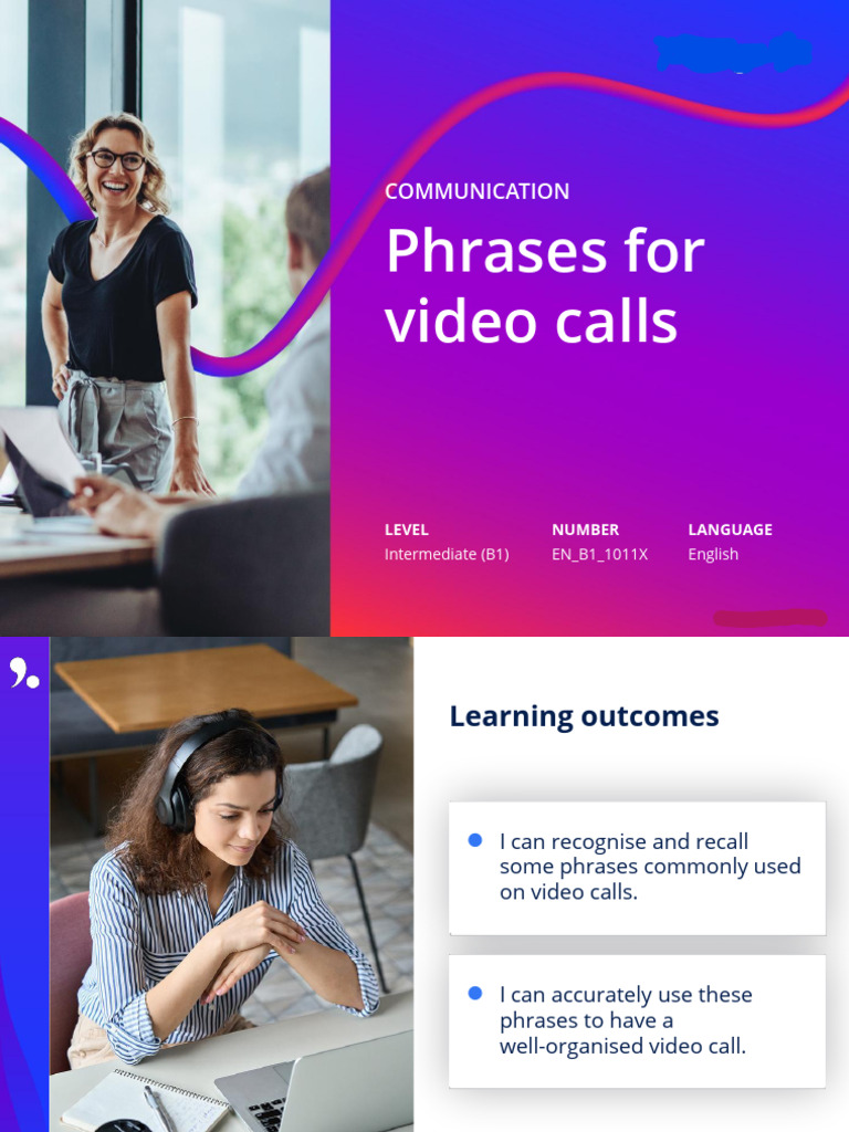 Essential Phrases for Video Calls | PDF | Human Communication