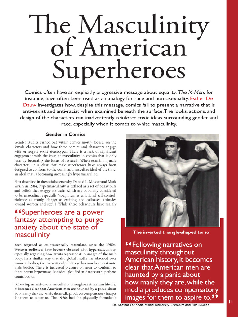 Hypermasculinity in American Comics | PDF | Masculinity