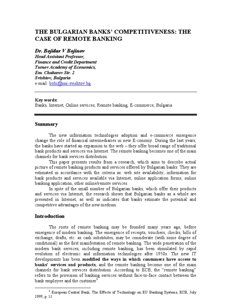 Ssrn Id458401 Debit Card Online Banking