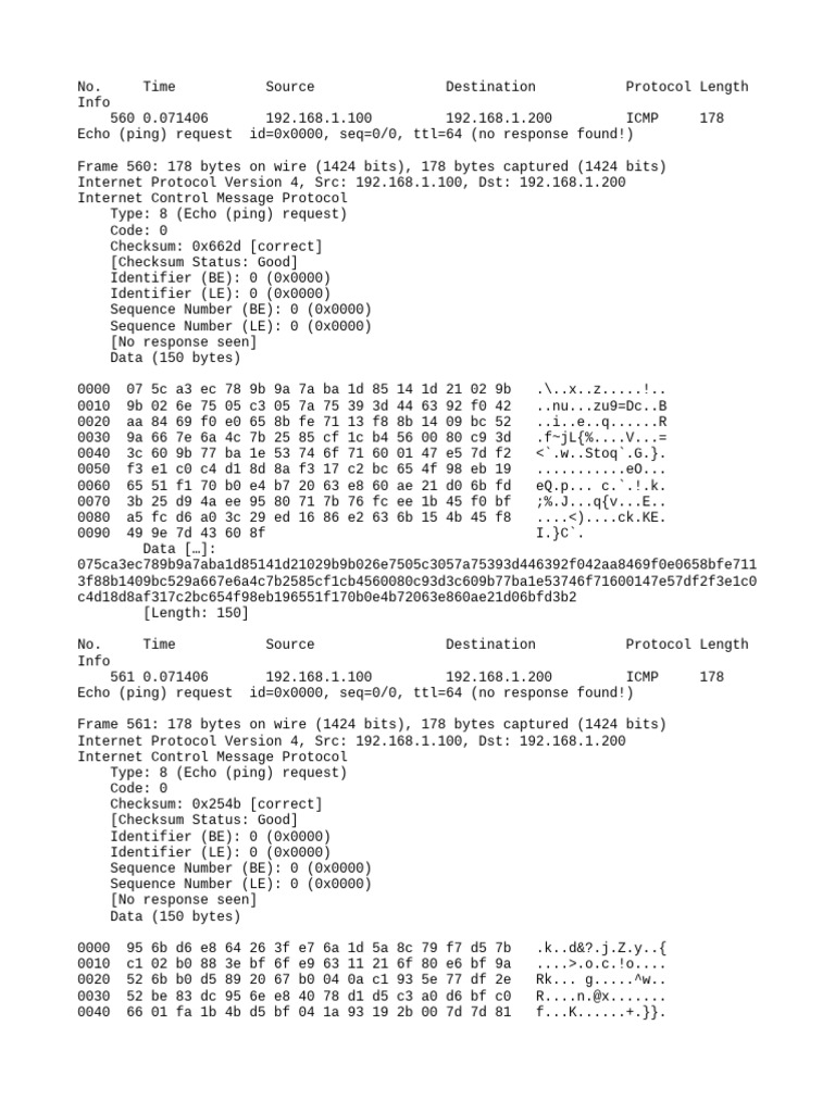 icmp_dump | PDF | Internet Protocols | Internet Standards