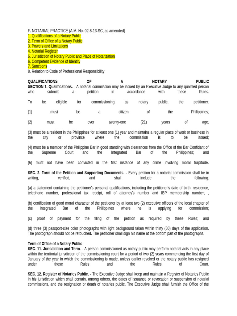 Notarial Practice Guidelines in the Philippines | PDF | Identity ...