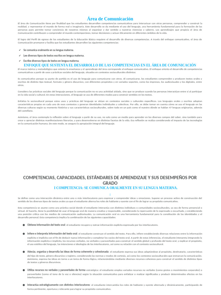 Desarrollo de Competencias Comunicativas | PDF | Comunicación | Aprendizaje